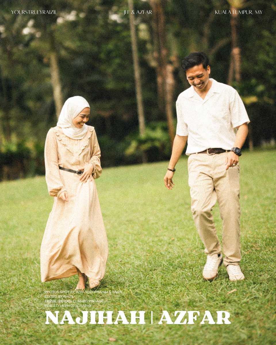 RaizilA's tweet photo. “Zil nak shoot pre wedding dgn kau boleh ke zil?” 
Onzz lesagoo! 

Masa nampak Jee dtg dgn Azfar dkt our first location, Her fiance was limping sebab accident motor. Lagi lah I was nervous sebab shoot video pre wedd jugak. But a challenge is a challenge. And I just went for it. https://t.co/wMiHp7hc53
