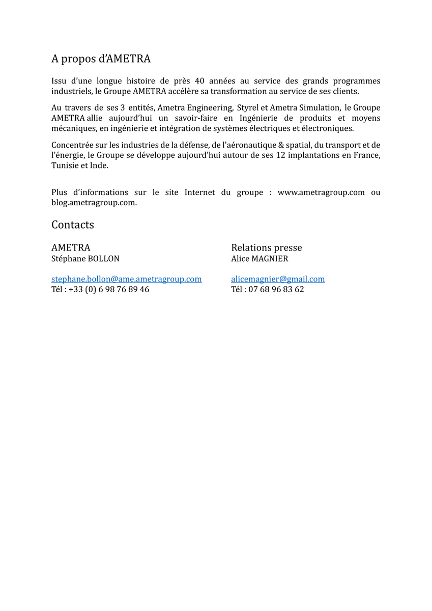<a href="/AMETRAInge/">Ametra Engineering</a> dévoile ses valeurs fondamentales ! 🚀

Acteur reconnu dans l’ingénierie de pointe, Ametra Engineering est fier de présenter les valeurs qui guident son développement et ses actions au quotidien :

🤝 Respect : au cœur de nos relations avec nos collaborateurs, clients