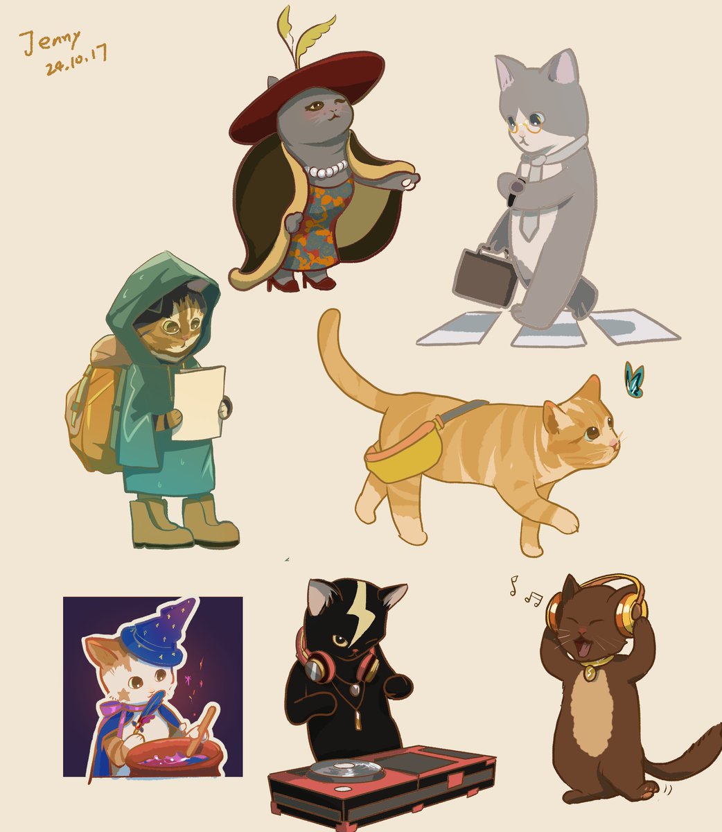 Cat characters extravaganza🐱🐱🐱
