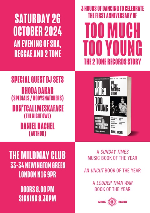 DanielRachel69's tweet photo. A DOUBLE ACTION MESSAGE TO YOU!

In conversation with @paulineblackOBE  &amp; director @janemingay @docnrollfest @riocinema Fri 25 Oct. PAULINE BLACK: A 2 TONE STORY

And spinning records with @RhodaDakar @mildmayclub  Sat 26 Oct.

Both events almost sold out - buy a ticket quick! https://t.co/wJr487ldLV