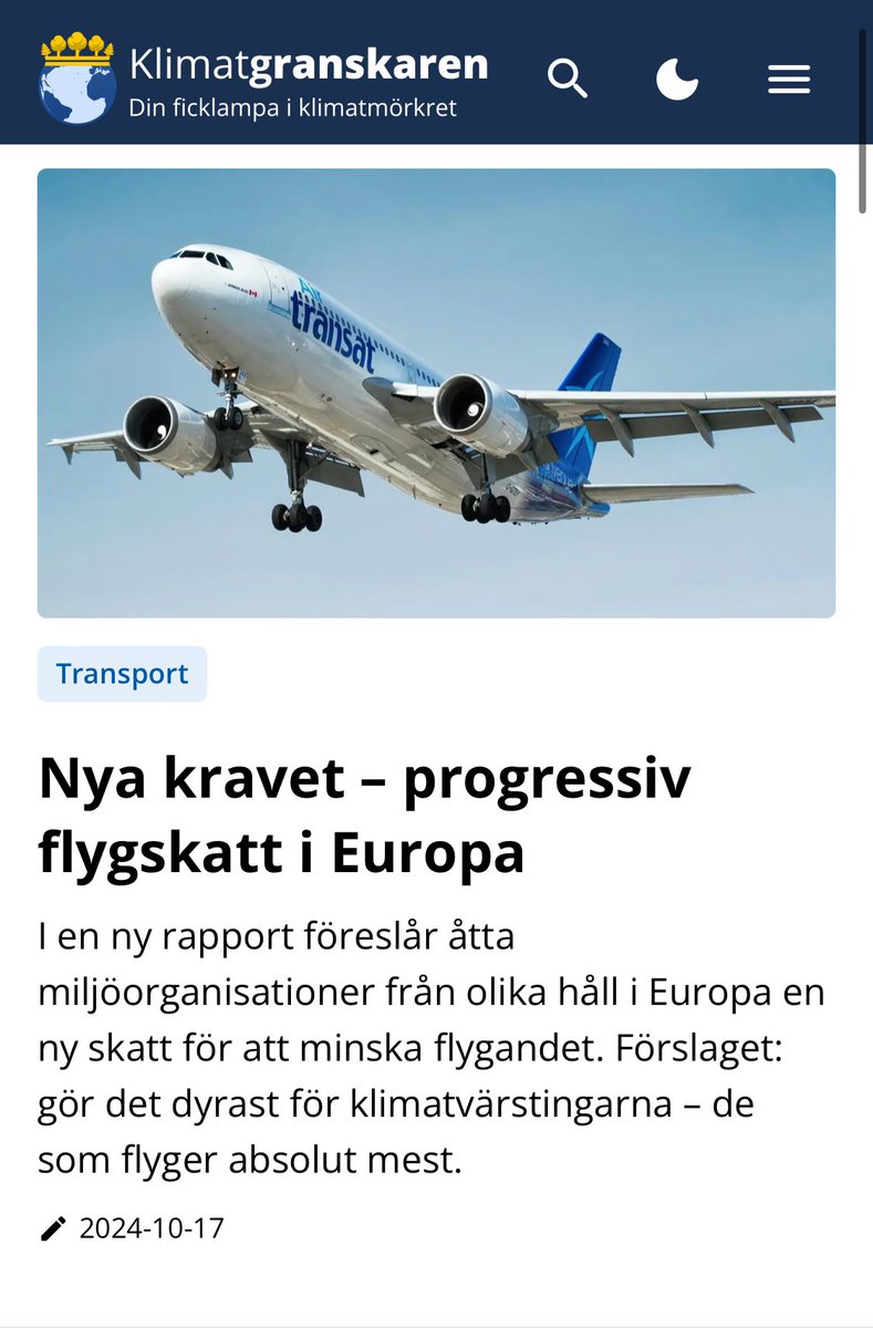 Endast 2-4 procent av världens befolkning flyger regelbundet. Hälften av alla utsläpp från flygande orsakas av 1 procent av världens befolkning. Detta samtidigt som 80 procent av befolkningen aldrig satt sina fötter på ett flygplan