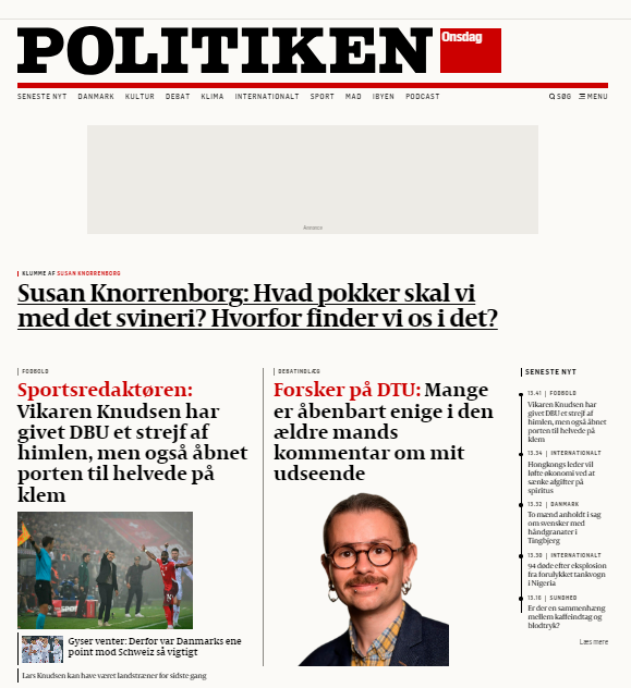 I går var mit debatindløb forrest på <a href="/politiken/">Politiken</a> hjemmeside. Jeg var 1830 i <a href="/tv2danmark/">TV 2 Danmark</a> Go' Aften Live. #diversitet er essentiel på et #universitet. Vi har brug for et bredt landskab af ideer, og perspektiver at plukke fra for at lave fremtidens viden. politiken.dk/debat/debatind…