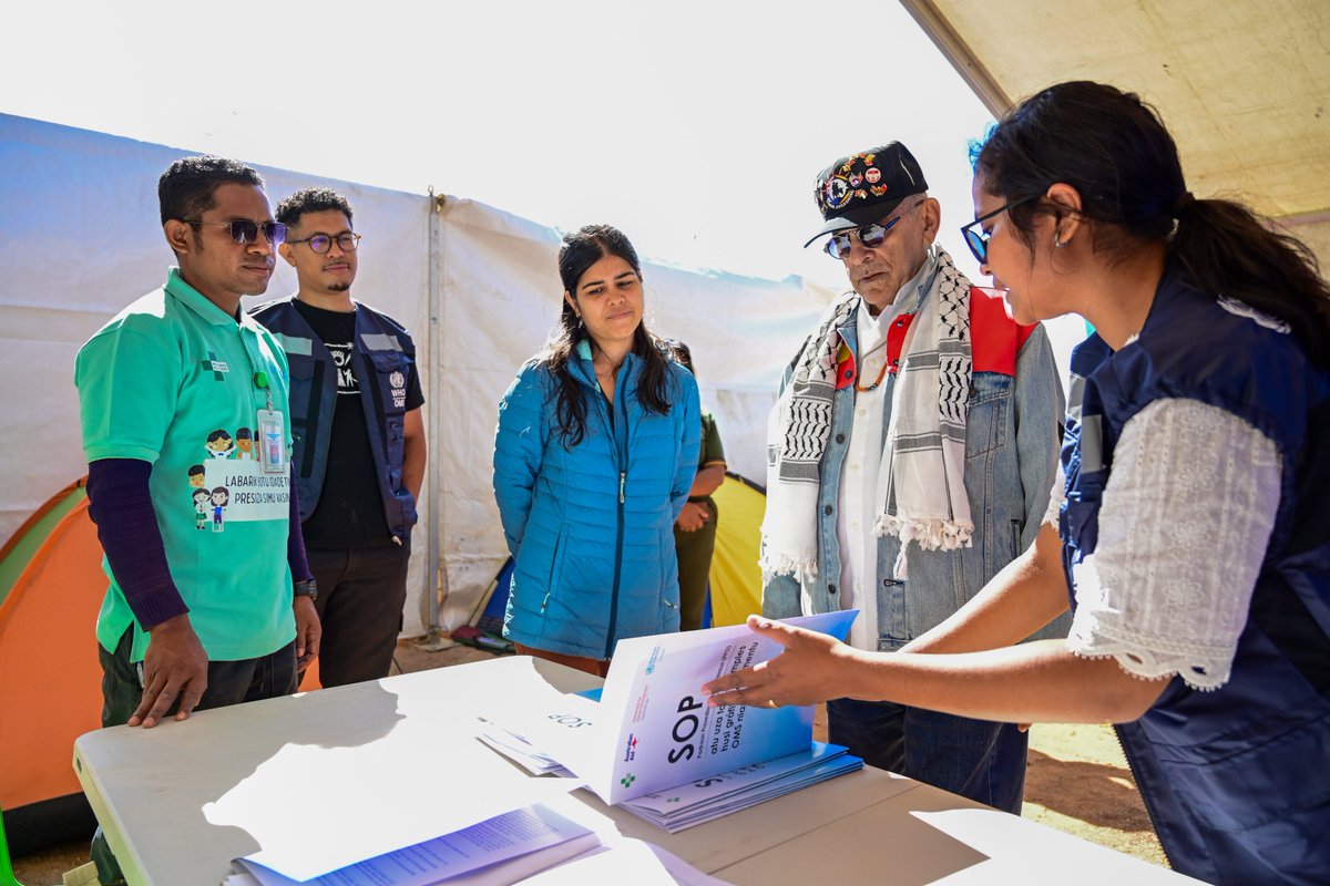 Blending health awareness &amp; culture!
WHO, in partnership with the Ministry of Health, is proud to have participated in the Rabilau Festival in Maubisse, Ainaro, hosted by the Presidency of the Republic in collaboration with the IX Constitutional Government. #HealthForAll