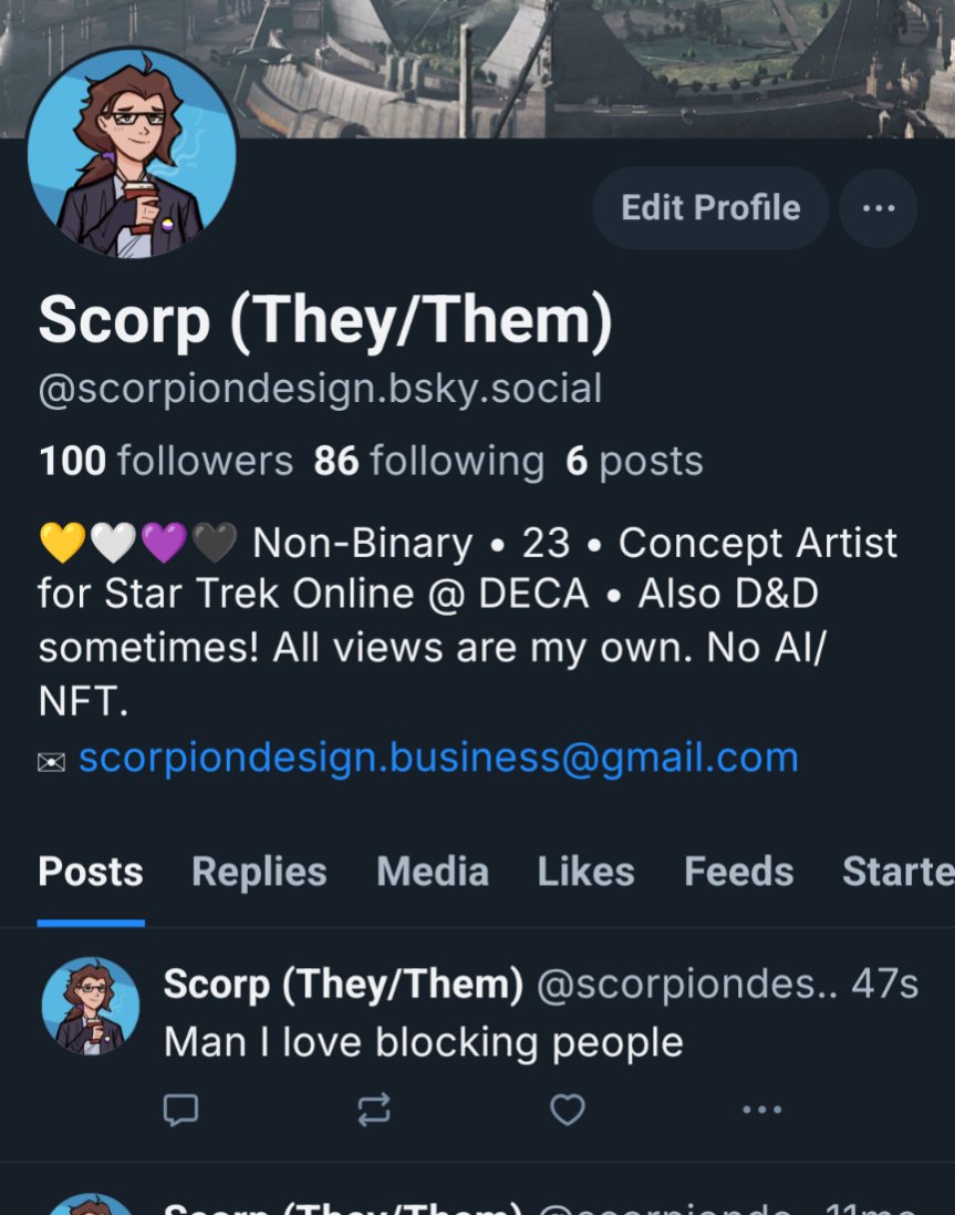 Scorp (They/Them) ➡️ BSky tweet media