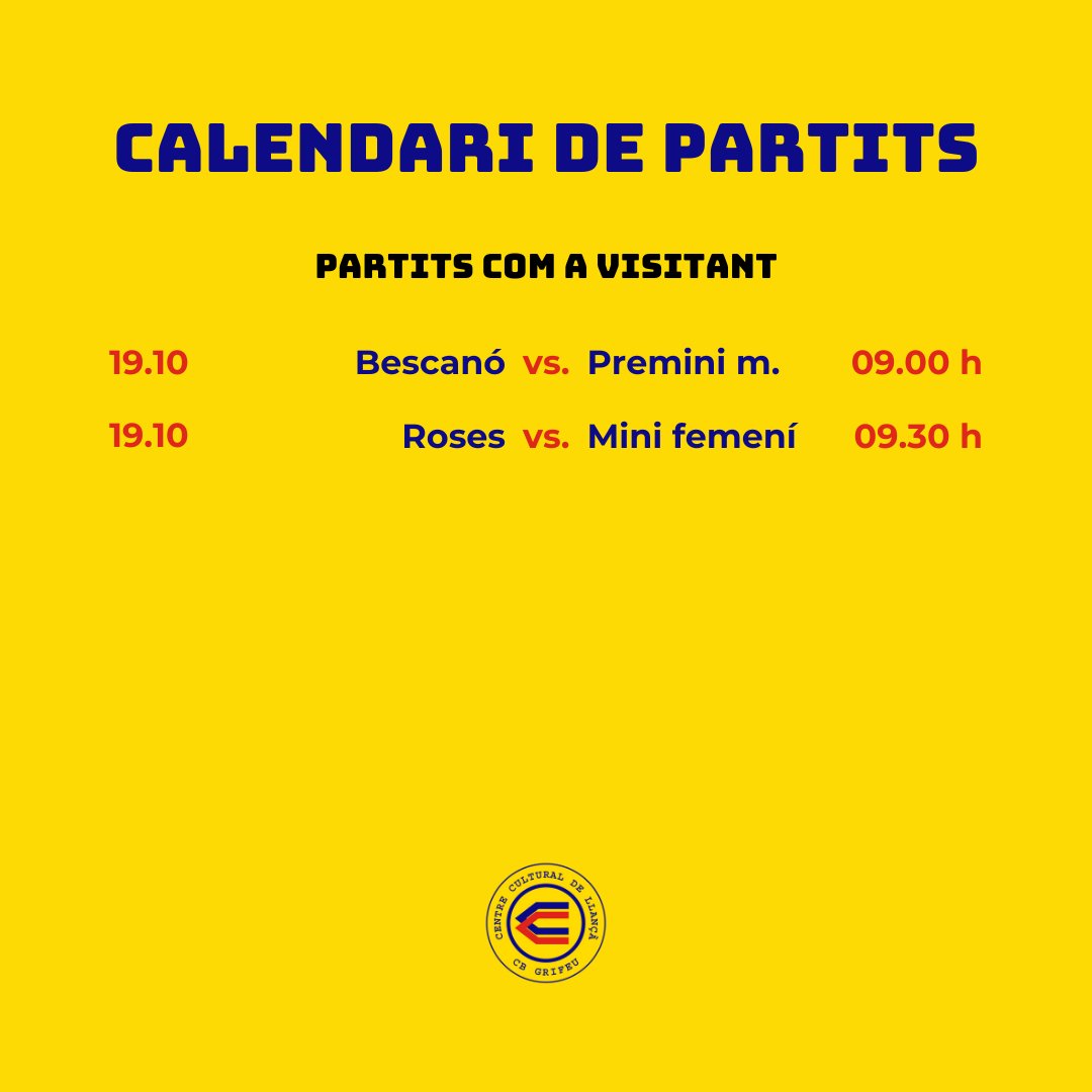 Club Bàsquet Grifeu-Llançà tweet media