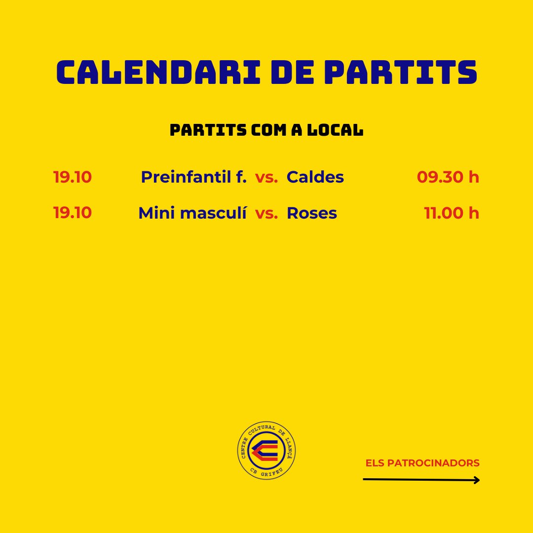 Club Bàsquet Grifeu-Llançà tweet media