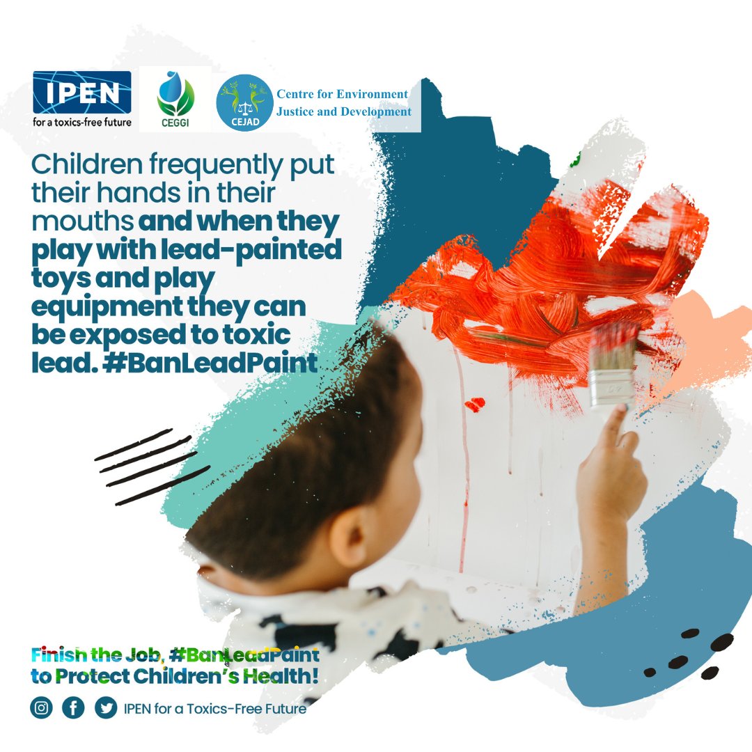 Protect Children from Lead Poisoning Lead in Toys and Paint puts kids at risk of lifelong health issues. let’s push to #BanLeadPaint and ensure a safer, lead-free future for our children. #ILPPW2024, #LeadFreeKenya