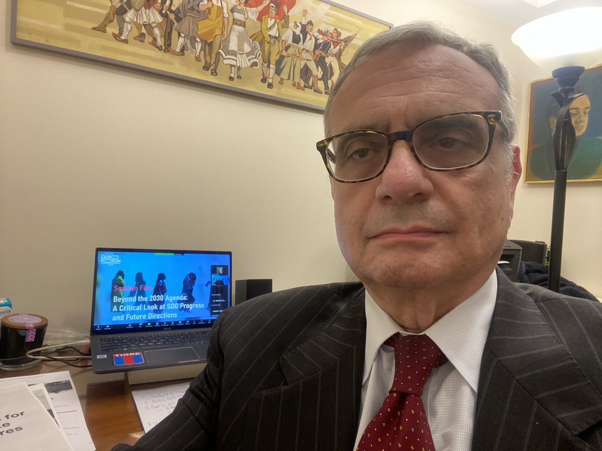 Participating in a panel on Climate  Finance in an event organized by ECES. Egypt