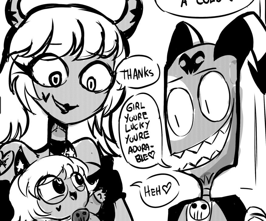 unclehazz's tweet photo. Brand New Verosika x Blitz Episode just Dropped!!
Link--> https://t.co/5tOlIsL2R6
#cartoonsauce #verosika #blitz #verosikaxblitz #tillamayday #helluvaboss #hazbinhotel #charlie #vaggie #velvette #comicdub #comicrecap #mangarecap https://t.co/ajWCEnks8U