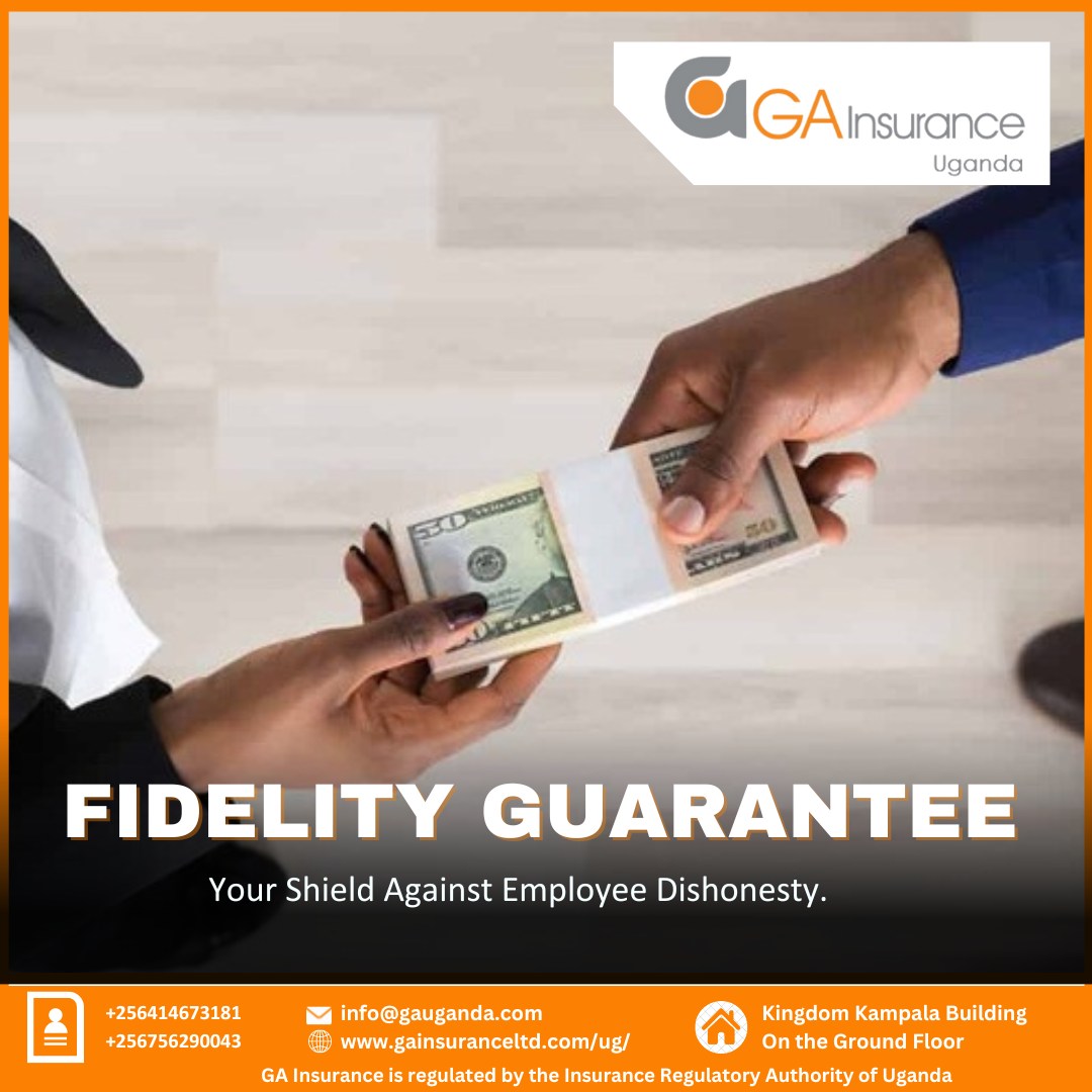ga_uganda's tweet photo. Fidelity Guarantee insurance protects the employer from financial loss caused by fraudulent or dishonest acts by an employee, such as theft of money, property, or confidential information.
Get your quotation online in only 3 minutes.
#GAInsuranceUganda #FidelityGuarantee https://t.co/jLpcKmogO3