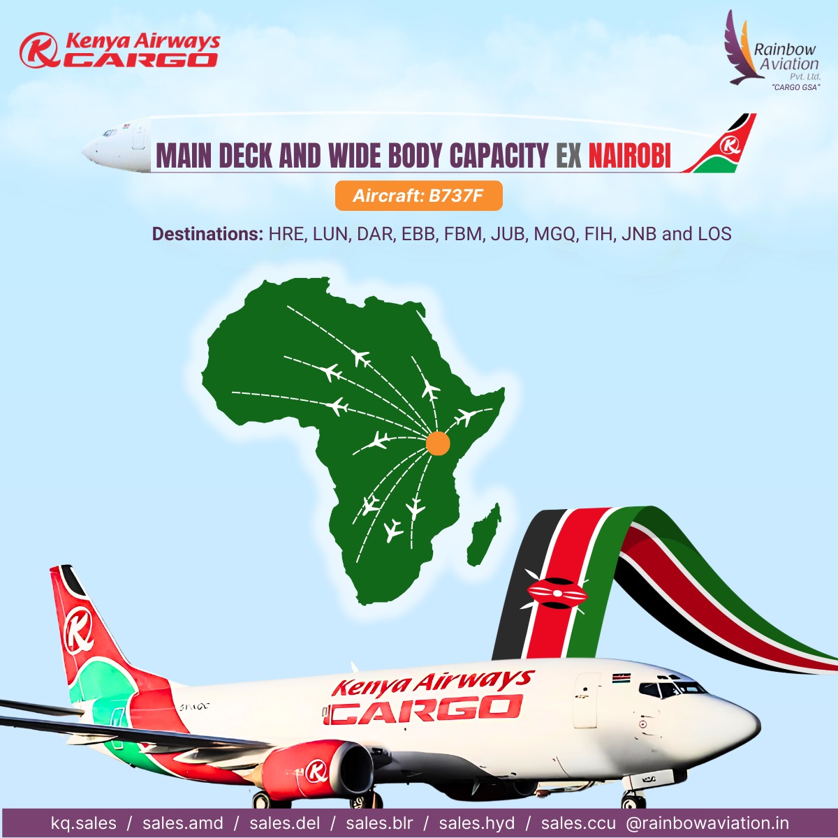 Main Deck and Wide Body Capacity Ex Nairobi

Book your cargo now 📦

#cargogsa #gsa #gssa #aircargo #aviation #airshipments #aircargogssa #airlines #cargoairlines #kenyaairways #nairobi