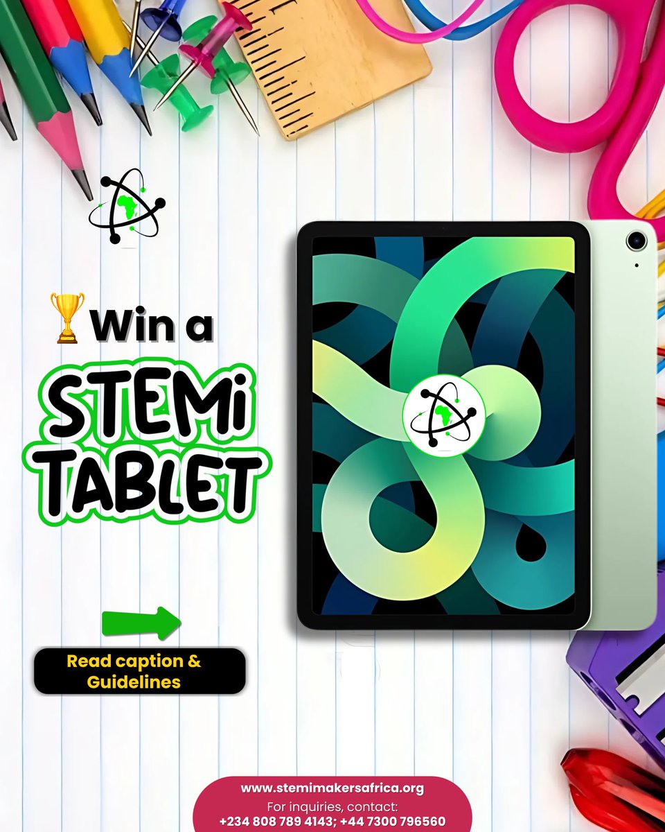🎁 Give away alert for our Learners! 🎉

Ready to WIN a brand new STEMi tablet? 🏆

We are giving this ✨opportunity to existing and new learners of the Math Bootcamp 📚 as we accelerate learning, math development and promote critical thinking.