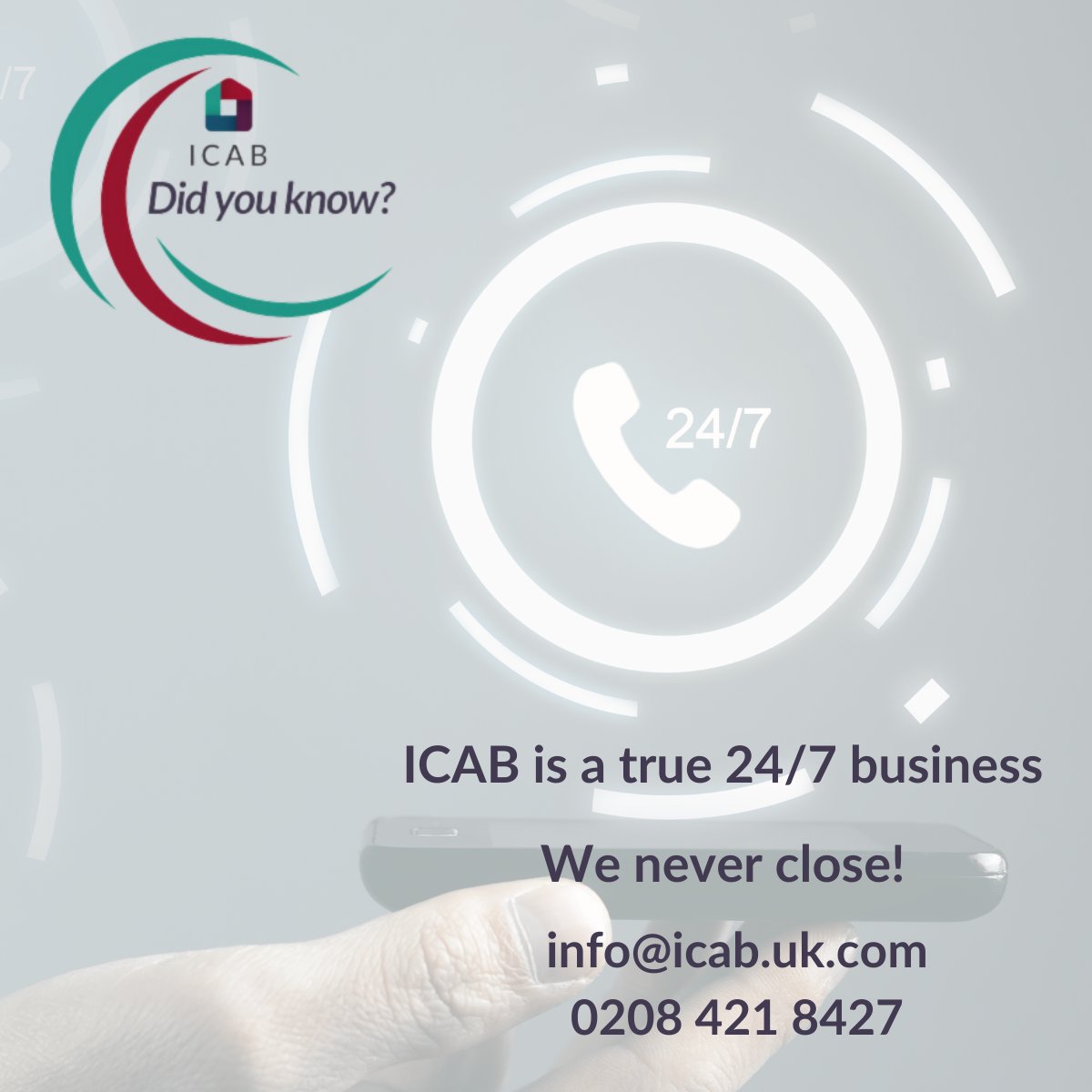 ICAB_team's tweet photo. Acting on behalf of Insurers, Social Housing organisations &amp; a large range of Instructing Principals, @ICAB_team is  always here to arrange alternative accommodation to policy holders and tenants at their time of need when disaster strikes.info@icab.uk.com 0208 421 8427 https://t.co/nzkvwZBd3Z
