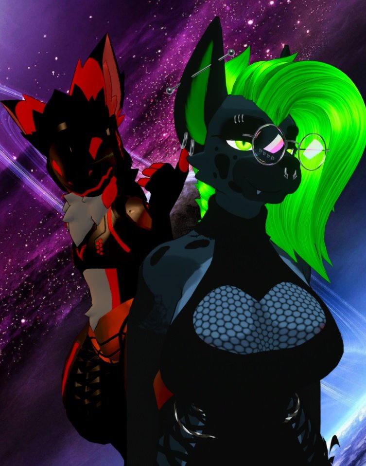 DJGLITCHEDOUT's tweet photo. Thank you who danced in my avatars during my set at BLFC you guys killed it on dancing as my avatars 

Kali the yeen: @AngieeCandyy 

Glitchout the protogen: @ThistleFrost15 https://t.co/2wyfxnSbmP