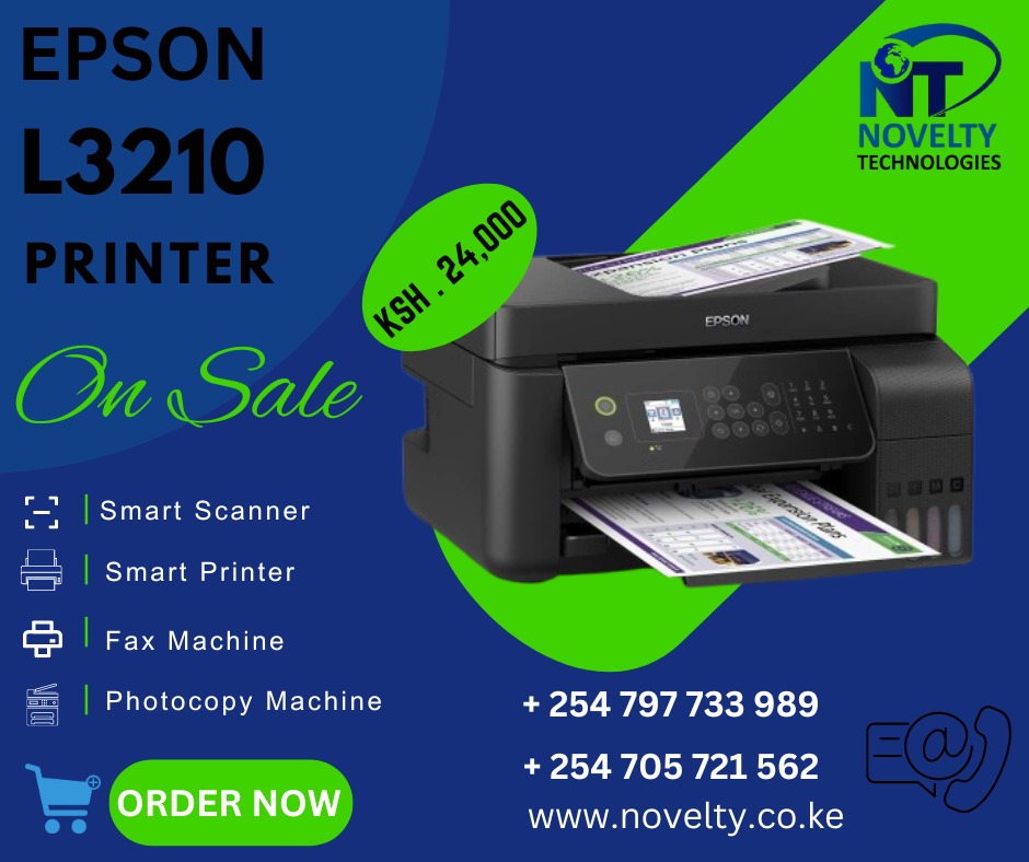 NoveltyTech1's tweet photo. Unleash your printing power with the Epson L3210! 🌟 Efficient and versatile, it’s the perfect addition to boost your workspace. Say goodbye to printing limits and hello to quality! 

#EpsonL3210 #PrintSmart #Efficiency https://t.co/qyzLlOPYjE