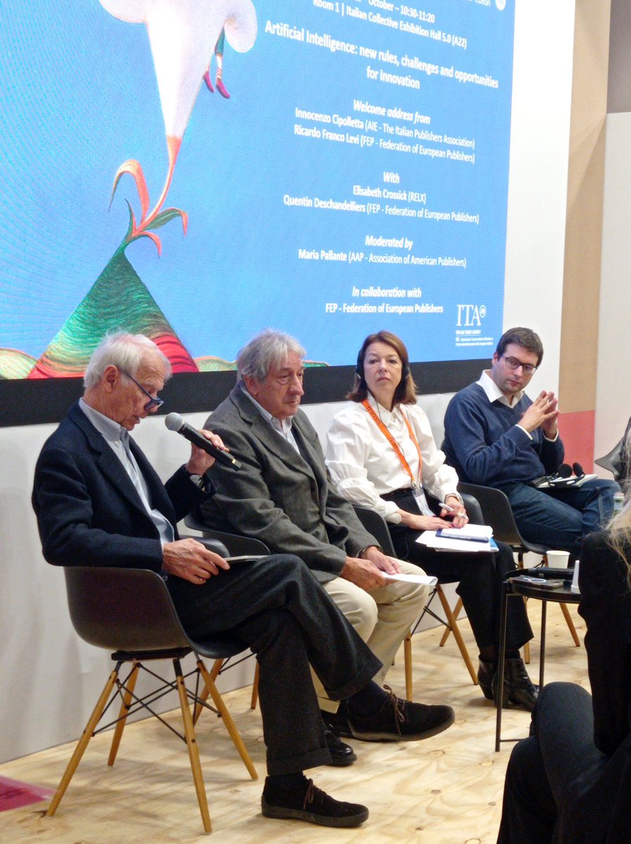 📚 Our second day at the <a href="/buchmesse/">Leipziger Buchmesse</a> just started with a panel on #AI with FEP President Ricardo Franco Levi and FEP Legal Advisor <a href="/deschandelliers/">Quentin Deschandelliers</a> 

The event has been organised in cooperation with #AIE - the Italian Publishers Association

#FBM24