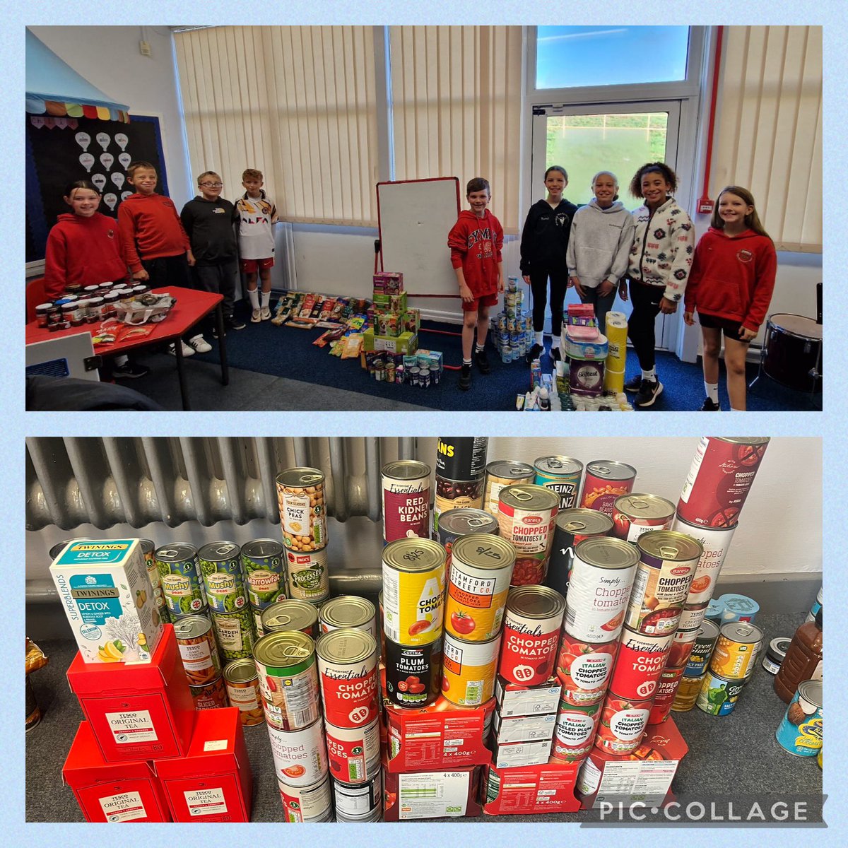 YGCwmbran's tweet photo. Rydyn ni wedi casglu cymaint o fwyd ar gyfer y banc bwyd lleol. Diolch yn FAWR i bawb. 🌟 / We've collected so much food for the local food bank. Thank you SO much to everyone. #Cyngorygc #Elusenygc #ArdalLeolygc https://t.co/6ka6ZVPeBI
