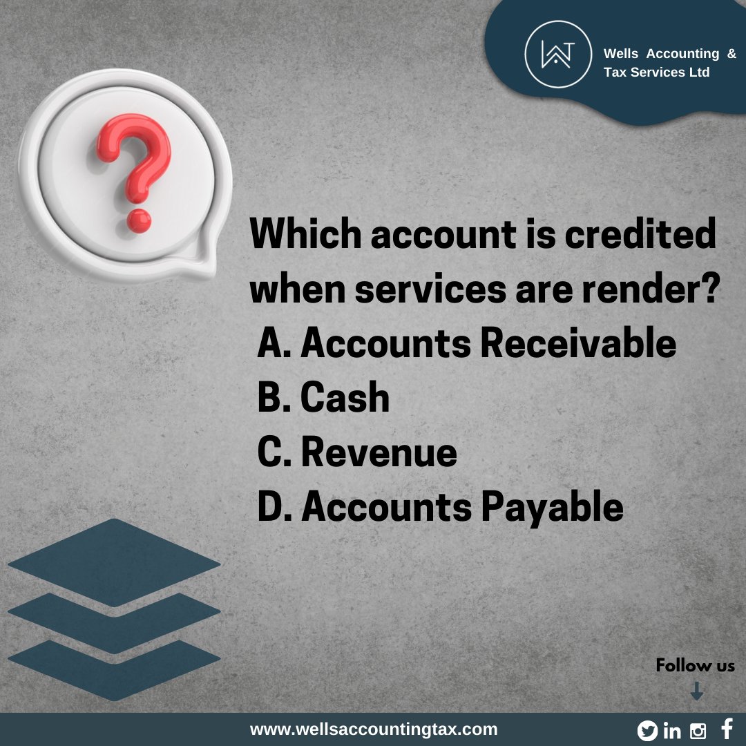 WellsAccountax's tweet photo. Accounting Trivia: Which account is credited when services are render??Kindly leave your response in the comment section
#AccountingTrivia #FinanceFacts #BusinessKnowledge #Accounting101 #CurrentAssets #FinancialLiteracy #EngageAndLearn https://t.co/JvDkY1UsOL