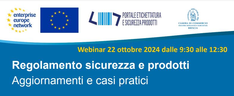 camcom_brescia's tweet image. 🏷️ FOCUS NAZIONALE - REGOLEMANTO SICUREZZA E PRODOTTI. AGGIORNAMENTO E CASI PRATICI  - 22/10 dalle ore 9.30 alle 12.30
Le novità introdotte dal nuovo #RegolamentoOmnibus con focus sull&apos;importanza della #conformità dei prodotti. Info e iscrizioni ➡️ bit.ly/etich_prodotti