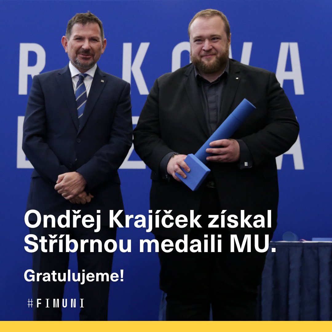 Fakulta informatiky MU (@fi_muni) on Twitter photo Ocenění pro výjimečné osobnosti <a href="/FI_MUNI/">Fakulta informatiky MU</a>! 🎉 Gratulujeme Nikolovi Benešovi a <a href="/OndrejKrajicek/">Ondrej Krajicek</a>. 👏👏👏 Více v reportáži <a href="/muni_cz/">Masarykova univerzita</a>: em.muni.cz/udalosti/17615… Ocenění pro výjimečné osobnosti <a href="/FI_MUNI/">Fakulta informatiky MU</a>! 🎉 Gratulujeme Nikolovi Benešovi a <a href="/OndrejKrajicek/">Ondrej Krajicek</a>. 👏👏👏 Více v reportáži <a href="/muni_cz/">Masarykova univerzita</a>: em.muni.cz/udalosti/17615…