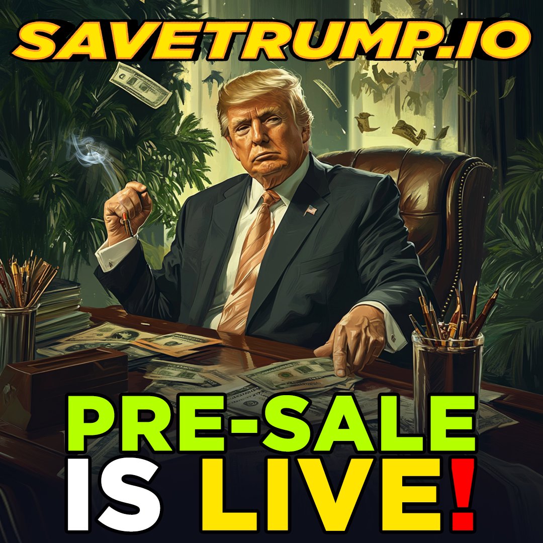 SaveTrumpIo's tweet photo. 🚨 The wait is over – our Pre-Sale is LIVE right now! 🎉

Click the link below to secure your tokens and claim your 15% bonus for being an early supporter.

💰👇
https://t.co/FlZWRs6wmq

#SaveTrump #PreSaleLive #CryptoRewards #GetInNow #CryptoAirdrops #TapToPlay #CryptoEarnings https://t.co/mguDzPz969