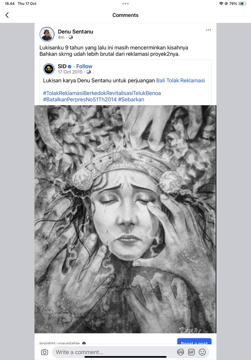 Lukisanku 9 tahun yang lalu, sekarang semua tetep dikeruk, Ga lautnya ga tebingnya... Irony.