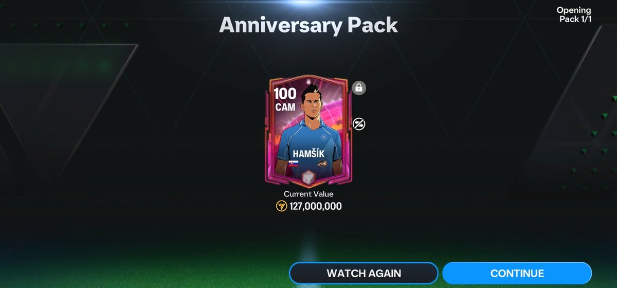 Prashant260499's tweet photo. @FirstHalfYT @fcmobileenews @EAFCUniverse24 @KJavierFM @minusfcmobile Packed him recently, from 100 anniversary points in the rewards section, last chapter. Better than the rest, I guess. https://t.co/x8a11M8e91
