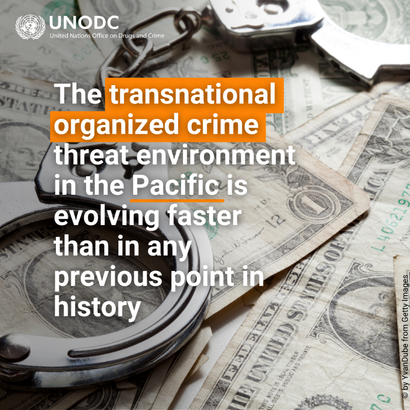 🗺️Geographic isolation
💵Heavy reliance on foreign development funding
🪙Lack of economic diversity
🤝Corruption
⚖️Outdated legislation

These are some shared characteristics among countries in the #Pacific that can enable transnational organized crime: unodc.org/roseap/en/2024…