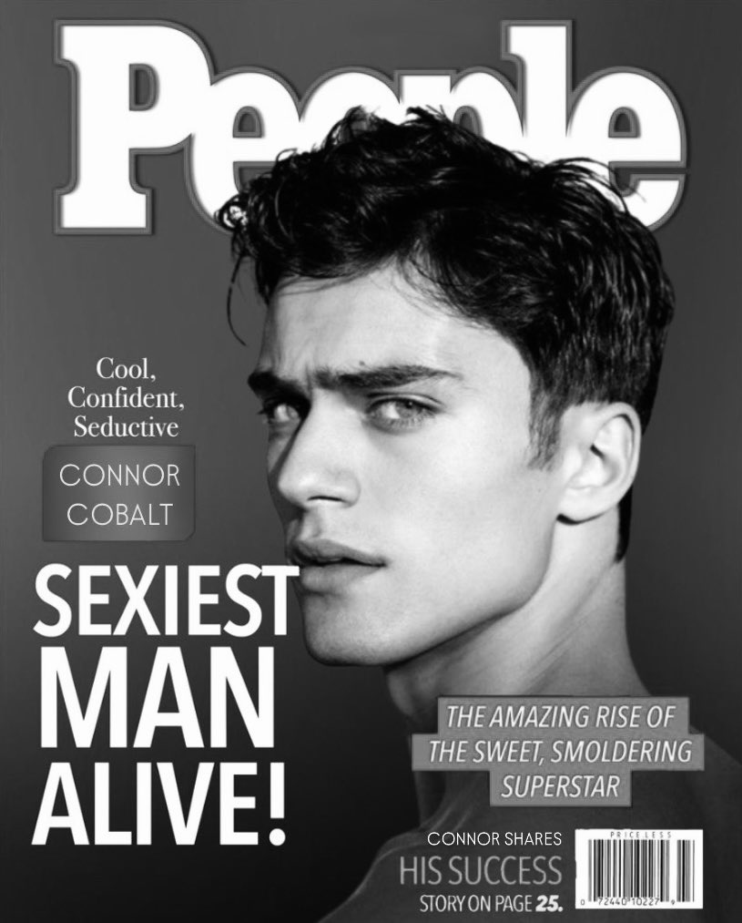 “Connor Cobalt has been People’s Sexiest Man Alive three times in the past decade alone.”

Richard Connor Cobalt for People’s Magazine.