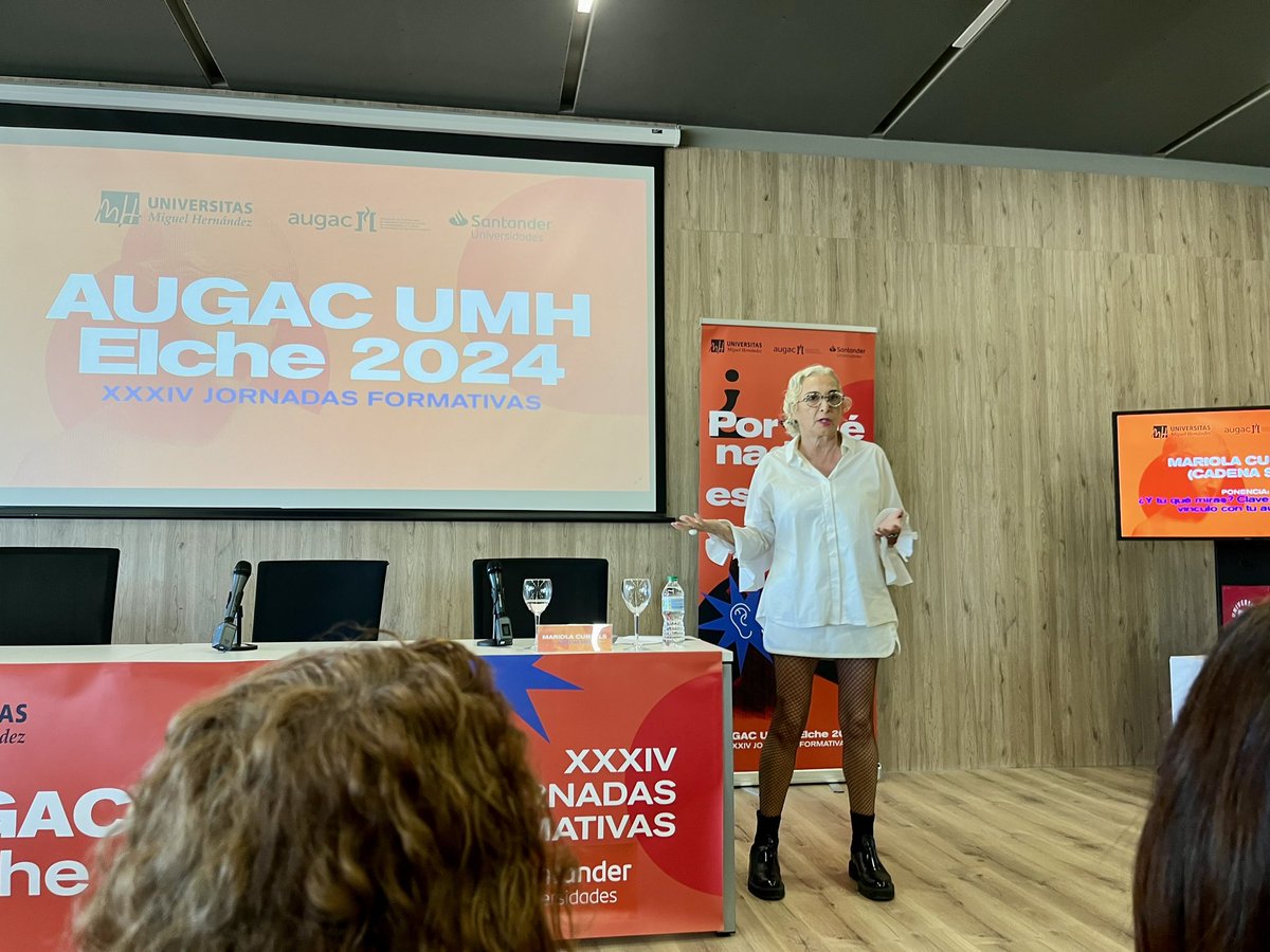 Lo que pide <a href="/mariolacubells/">Mariola Cubells Paví</a> a las fuentes promotoras de información: honestidad, concreción, ingenio, entusiasmo, adhesión a la actualidad, y estar donde está la conversación.
#AugacElche2024 <a href="/UniversidadMH/">UMH</a> <a href="/augac/">augac</a>