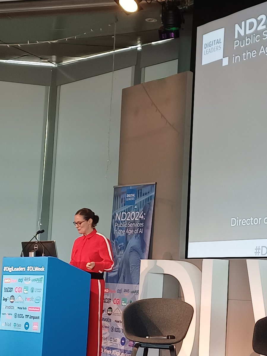 THEMIS_50's tweet photo. Interesting keynote from Jo Miller, Director of Tech - UK Civil Service, at #DLweek

➡️How do we approach the future when it's already here?

#AI #IoT #DigiLeaders https://t.co/DK7ojiQ1p3