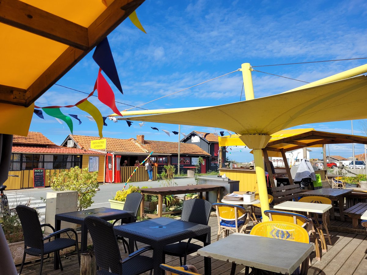 LeCourty's tweet photo. An apéritif at one of the colourful oyster bars in La Tremblade last weekend 😋🥂🦪
#villalecourty #holidayvilla #villawithpool #villafortwo #privatepool #vineyardview #ruralretreat #France #holidayfrance #charentemaritime #sawdaystravel #sawdays #latremblade #seafood #oysters https://t.co/x8MWAKDG8b