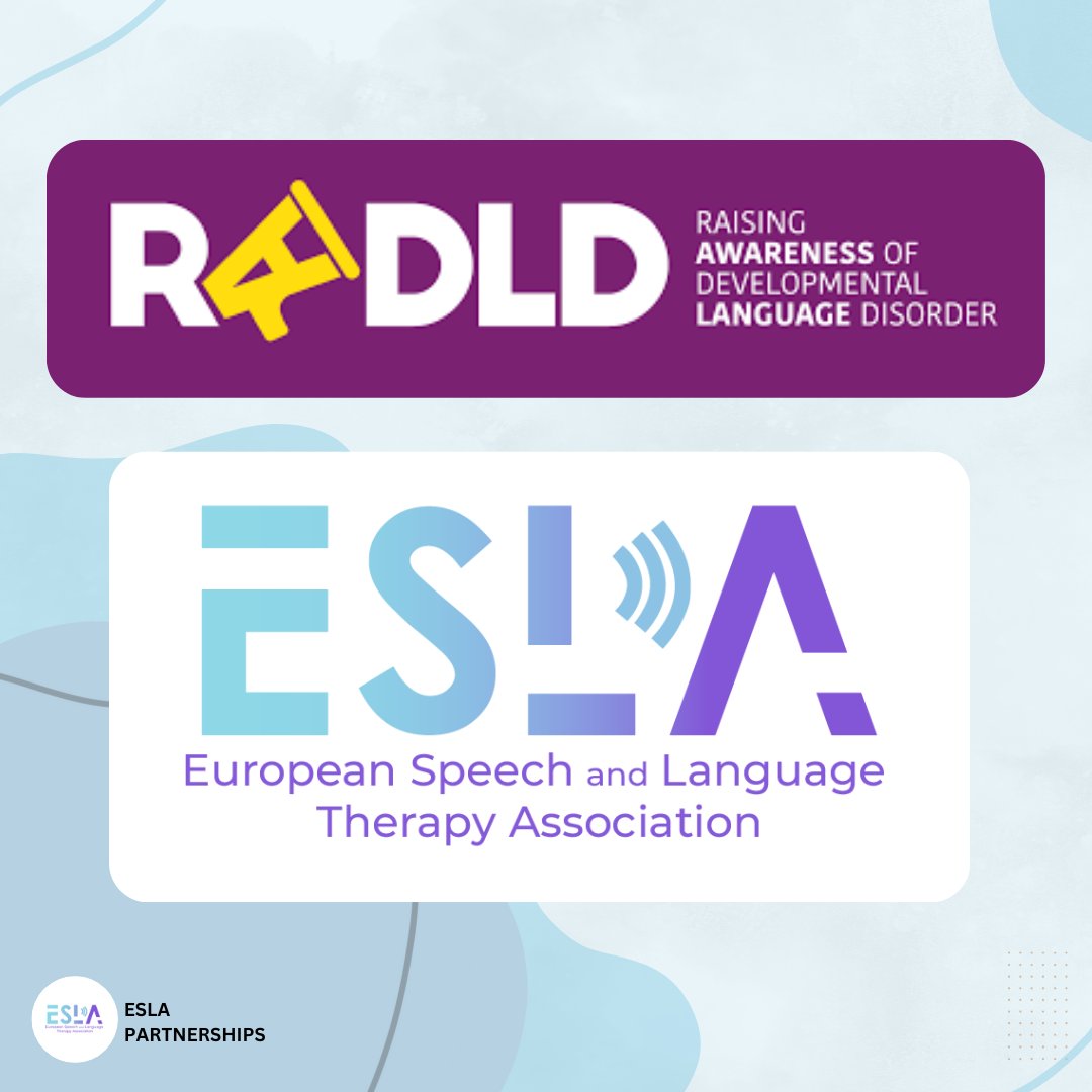 ESLA Europe (@eslaeurope) on Twitter photo Today is the international #DLDday .
To raise awareness about Developmental Language disorders (DLD) across Europe, #ESLA is proud to announce a very important collaboration with <a href="/RADLDcam/">RADLDcampaign</a> to break stigma about DLD and advocating for equitable access to services.
Happy #dldday! Today is the international #DLDday .
To raise awareness about Developmental Language disorders (DLD) across Europe, #ESLA is proud to announce a very important collaboration with <a href="/RADLDcam/">RADLDcampaign</a> to break stigma about DLD and advocating for equitable access to services.
Happy #dldday!