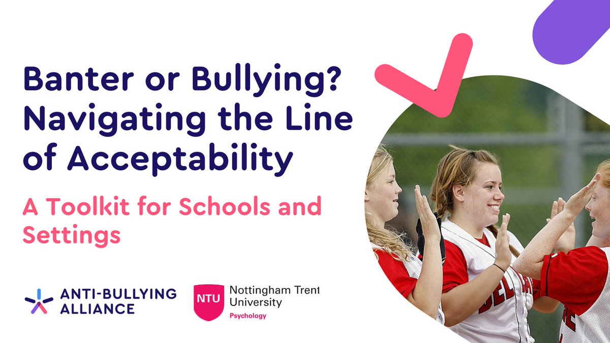ABAonline's tweet photo. 🚨New Banter &amp; Bullying Resource🚨

We are proud to launch our new toolkit 'Banter or bullying? Navigating the line of acceptability', to help you equip young people to enjoy banter without crossing the line

A big thanks to @PsychologyNTU for their work

https://t.co/qxoOln3CEi https://t.co/vKCroBsCoJ