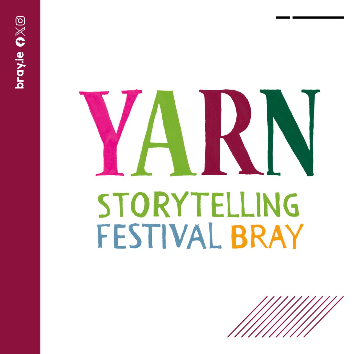 bray.ie (@bray_ie) on Twitter photo The @yarnfestival 2024 will run from November 8th to 21st.
YARN, now in its 15th year, is a non-profit festival dedicated to bringing storytelling to people of all ages in the community.
Read more ➜ mermaidartscentre.ie/whats-on/yarn-…
#WinterInBray #LoveBray <a href="/mermaidarts/">Mermaid Arts Centre</a> The @yarnfestival 2024 will run from November 8th to 21st.
YARN, now in its 15th year, is a non-profit festival dedicated to bringing storytelling to people of all ages in the community.
Read more ➜ mermaidartscentre.ie/whats-on/yarn-…
#WinterInBray #LoveBray <a href="/mermaidarts/">Mermaid Arts Centre</a>