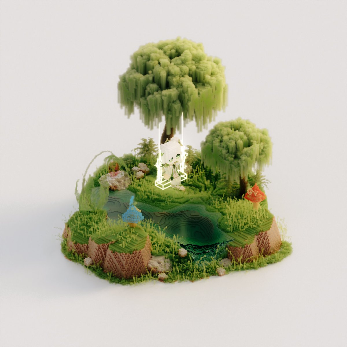 Mizohivoxel's tweet image. Nahida🌿
#voxelart #Genshin #nahida