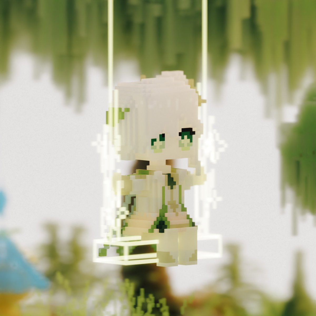 Mizohivoxel's tweet image. Nahida🌿
#voxelart #Genshin #nahida