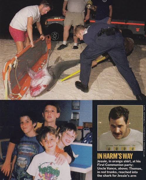 El 6 de julio de 2001, un día que comenzó como una típica salida a la playa se convirtió en un acontecimiento que cambió la vida de la familia Arbogast. Jesse Arbogast, un niño de ocho años, estaba nadando en aguas poco profundas frente a la costa de Florida.

Sin previo aviso,