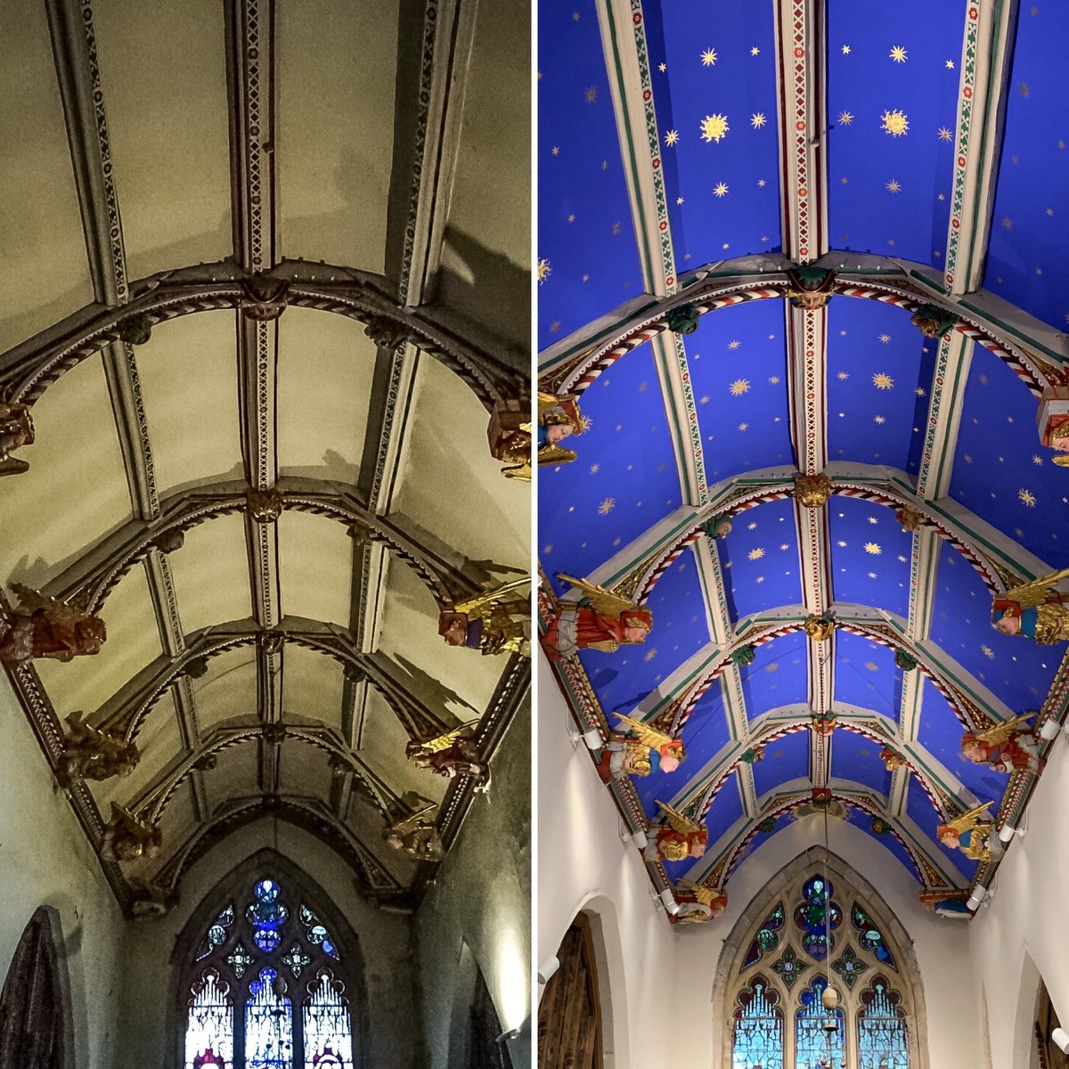Before the paint job, and after the paint job: It’s dazzling. Well done to both <a href="/AllSaints_North/">All Saints North Street</a> and <a href="/furniss_sons/">Furniss & Sons ltd</a>
