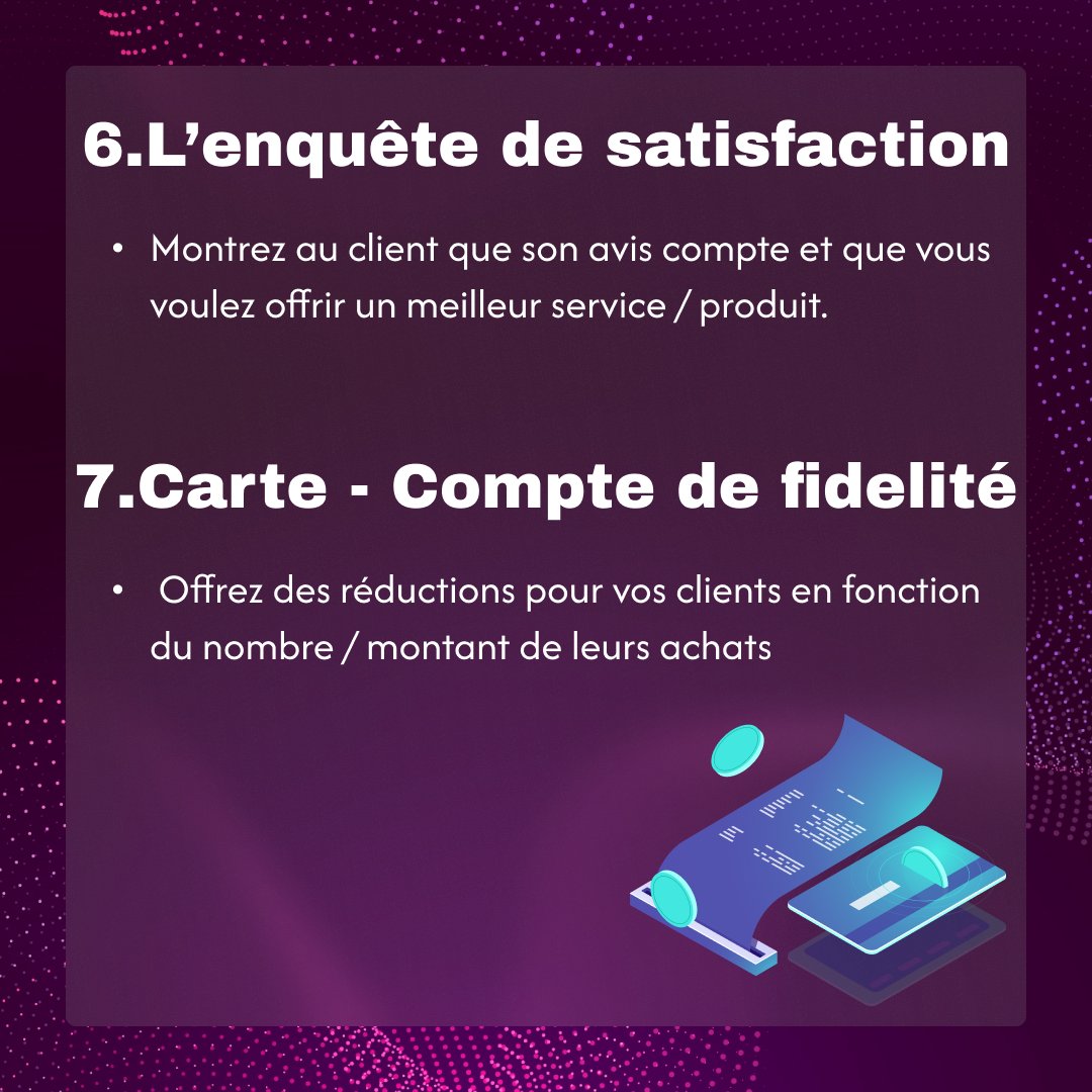 Techtrust_'s tweet image. Boostez la fidélité de vos clients avec les bons outils !

La fidélisation est la clé pour créer des relations durables avec vos clients.
Swipez pour en savoir plus !

#FidélisationClient #marketingdigital #StratégieDeMarque #expérienceclient