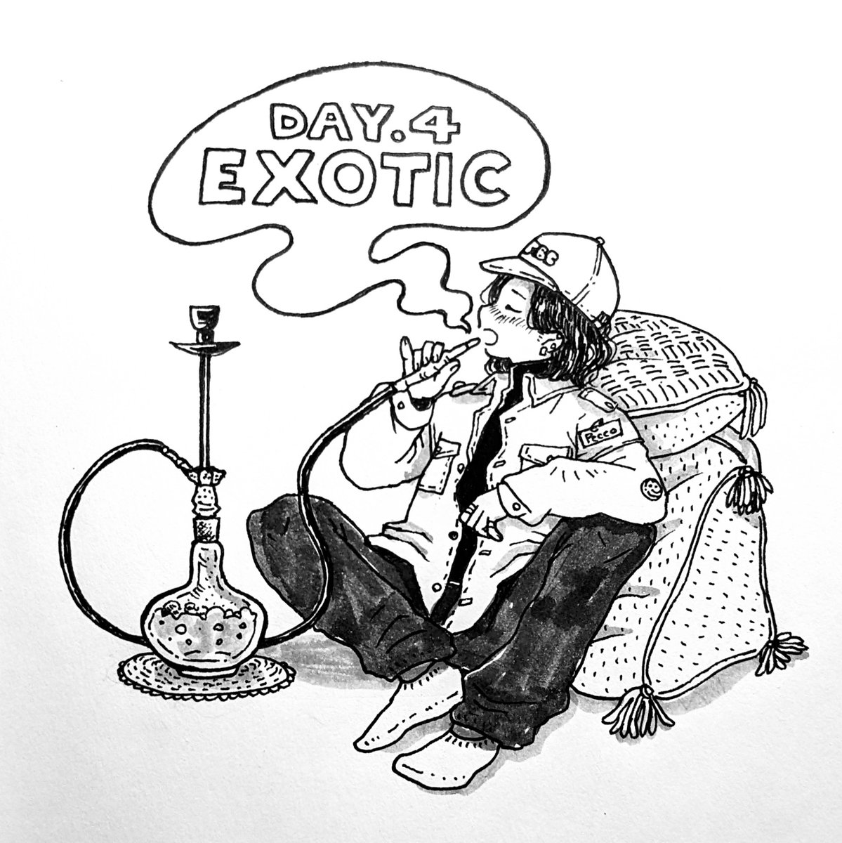 DAY4. EXOTIC

#inktober #kuretake_inktober2024 #inktober2024 #インクトーバー 