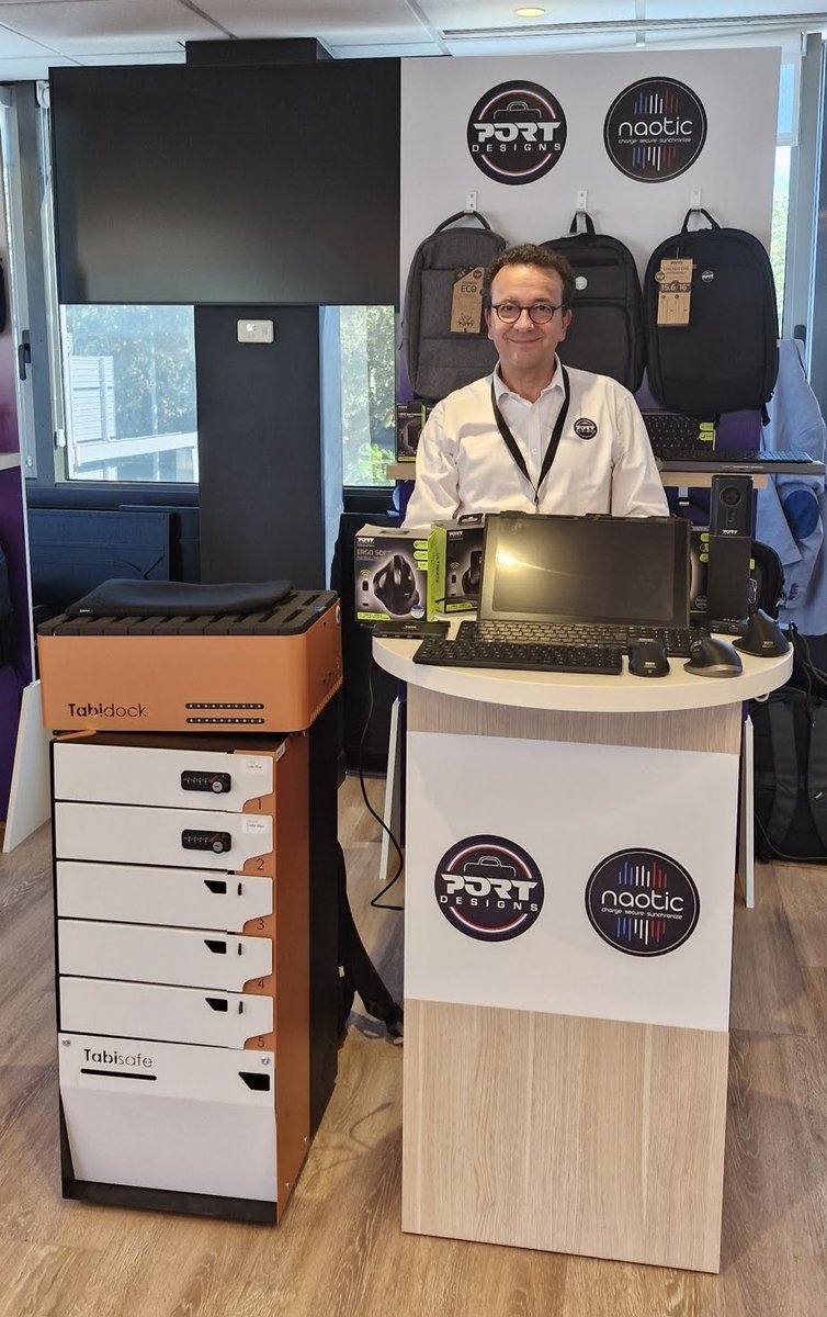 NaoticFR's tweet photo. 🚀 Aujourd'hui, @NaoticFR et @PORTDesigns sont présents aux Econocom Innovation Days ! ✨
Un grand merci à @Econocom_fr  pour l'invitation et l'organisation de cet événement. Venez nous rencontrer pour échanger sur nos dernières innovations !
#MadeInFrance #Recharge #Sécurité https://t.co/F3hTOI1tis
