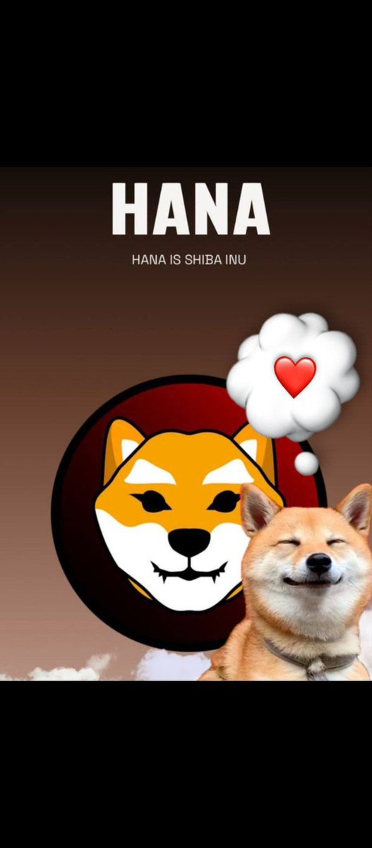 MNonkoudje's tweet photo. @HTX_Global Absolutely $Hana the best meme, $Shiba CTO on Ether with a vibrant community 

#HanaArmy https://t.co/bOV4jtazr5
