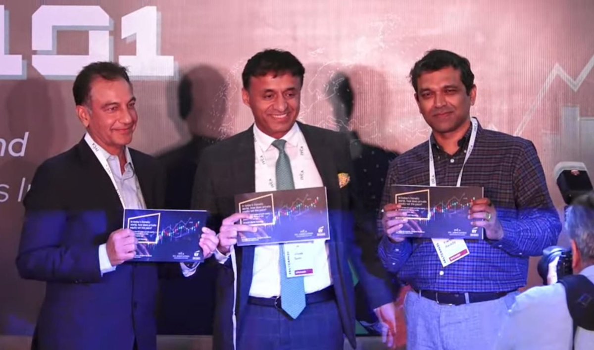 IndianVCA's tweet photo. Happening now at #AltCap101!

@VivekSoni75, Partner and Private Equity Leader, @EY_India &amp; @BKartRed, Co-Founder and Managing Partner, @BlumeVentures launch IVCA &amp; EY PE-VC report at #AltCap101. https://t.co/ZwBJTJuDO9