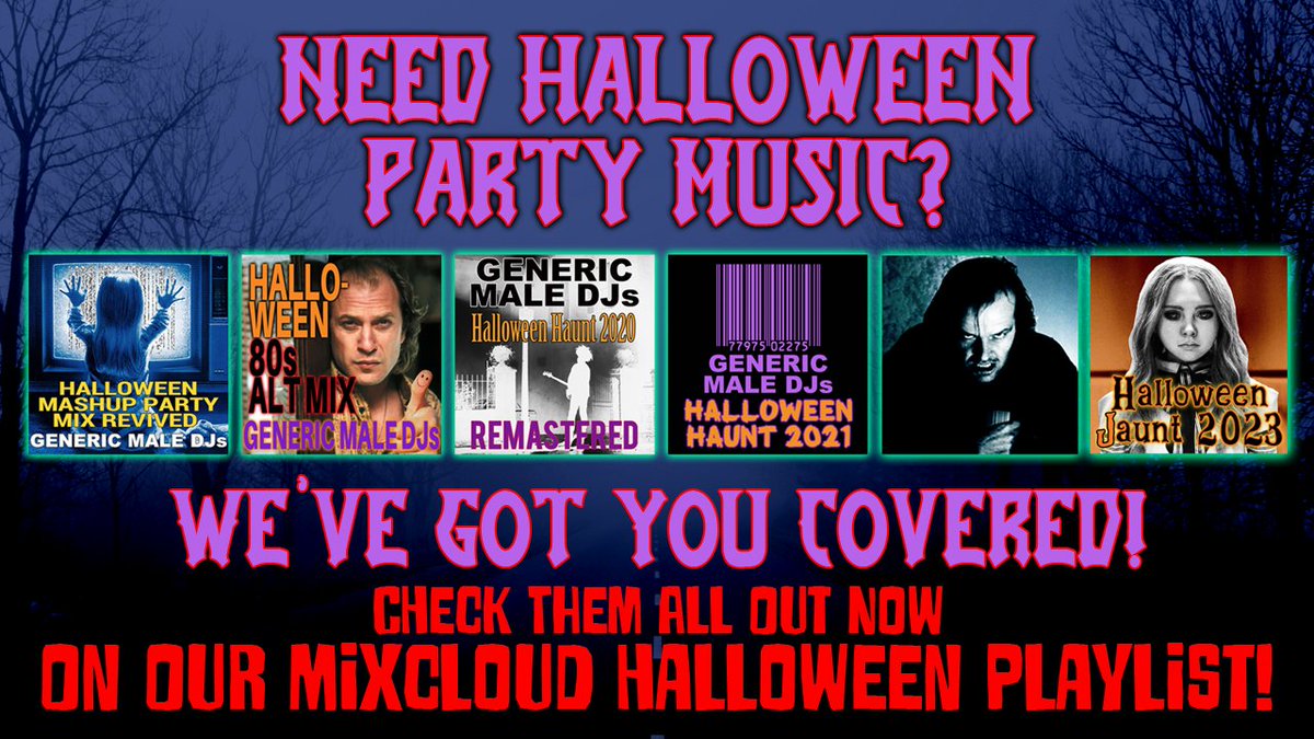 GenericMale80s's tweet photo. Looking for great #Halloween2024 music? We take great pride in our #Halloween mixes, and invite you to check them out for yourself!

Perfect for parties or for spooky background music to play for trick-or-treat! Only on #Mixcloud!  https://t.co/2BQDfvZNRz https://t.co/lfmNKeL3KG
