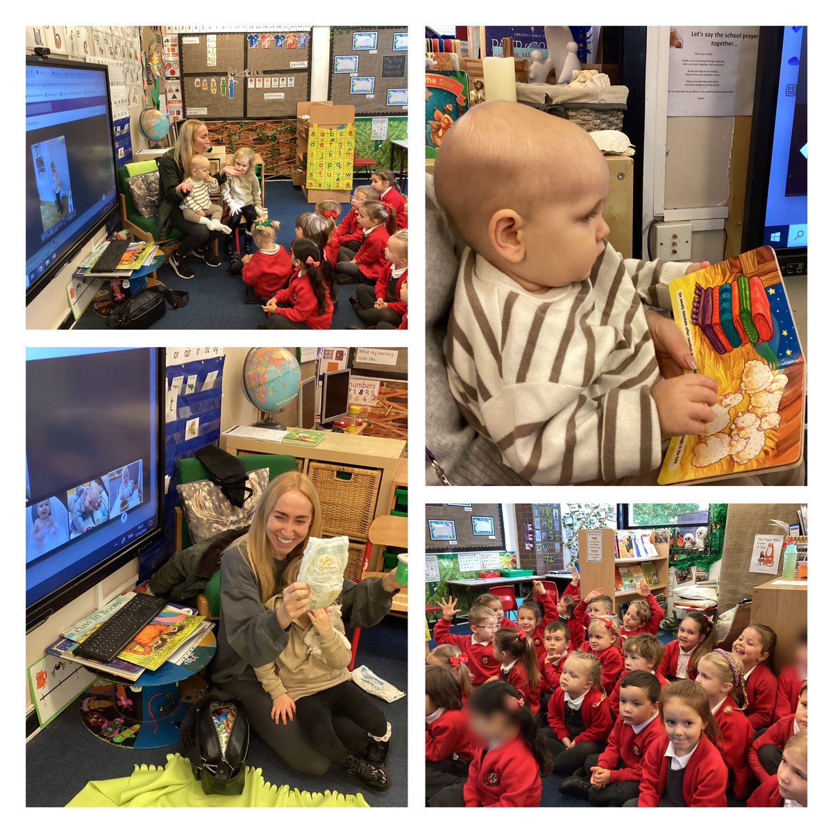 StrettonStMatts's tweet photo. Mrs Hazeldine brought her baby into class as part of our topic ‘growing’. We discussed different stages of growing and enjoyed watching her baby play with toys.
#SSMReception #SSMUnderstandingtheworld https://t.co/0mSp2oHPRW