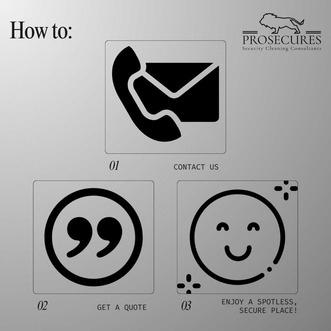 prosecures101's tweet image. Getting started is easy! 🧼✨   
Ready for a cleaner, safer, safer environment? Let&apos;s make it happen! 💪 #Prosecures #CleaningMadeEasy #HowTo #SpotlessSpaces