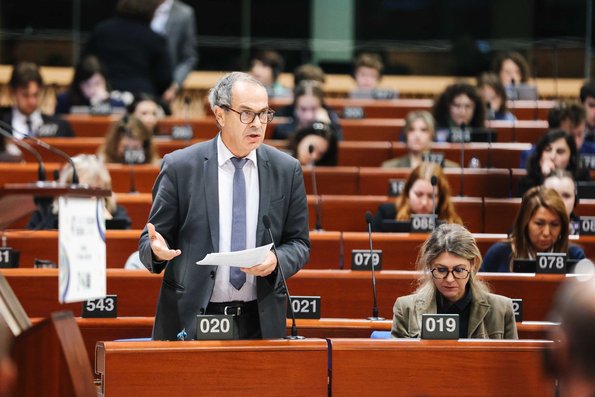 COECongress's tweet image. 👉Xavier Cadoret: “In this moment of difficulty in Georgia, we must reaffirm the respect of human rights, including non-discrimination. The Reykjavik Summit wasn’t long ago enough for us to forget it.”

@CoeGeorgia @NALA_Georgia @NALA_Georgia @RepFranceCdE #47thSession