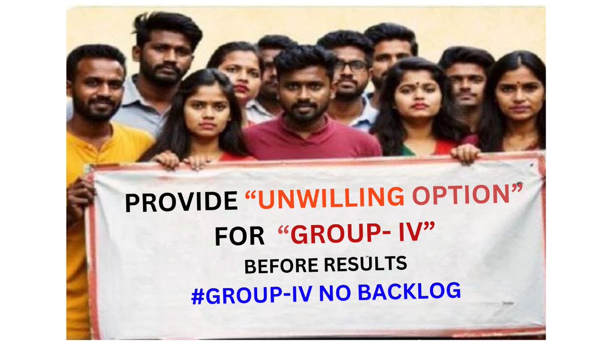 BKR0097's tweet photo. @revanth_anumula @TelanganaCMO @Bhatti_Mallu @seethakkaMLA @V6News 

#Group4Nobacklog 

ఉద్యోగాలు పూర్తిగా నింపండి... నిరుద్యోగి జీవితంతో వెలుగులు పంచండి 🙏 https://t.co/vsa41Luxm6