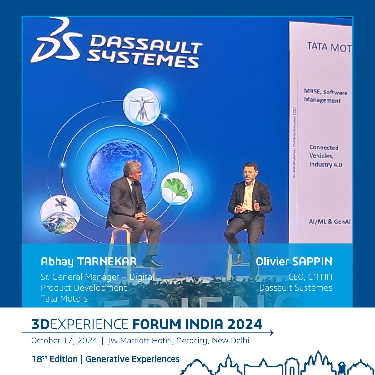 Abhay Tarnekar and Olivier Sappin showcased a compelling session, 'Accelerate Vehicle Development with AI-Driven Generative Design,' at #3DEXPERIENCEForum2024, highlighting how AI and machine learning drive innovation and efficiency in automotive design